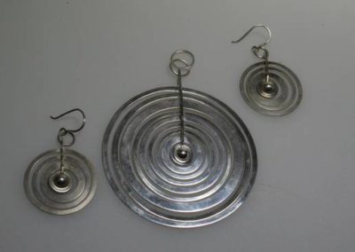 Tapio Wirkkala Silver Moon earrings